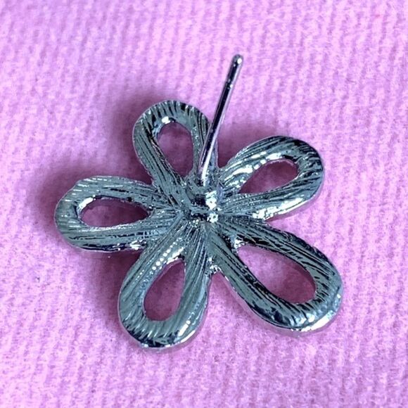 Brilliant Crystal Blossom Stud Earrings - Picture 7 of 8